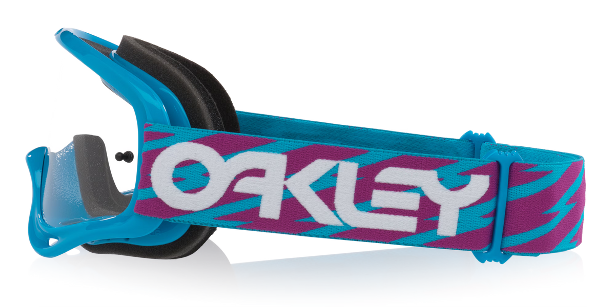 Oakley O Frame MX Goggles - Blue Bolts (Clear) view 4