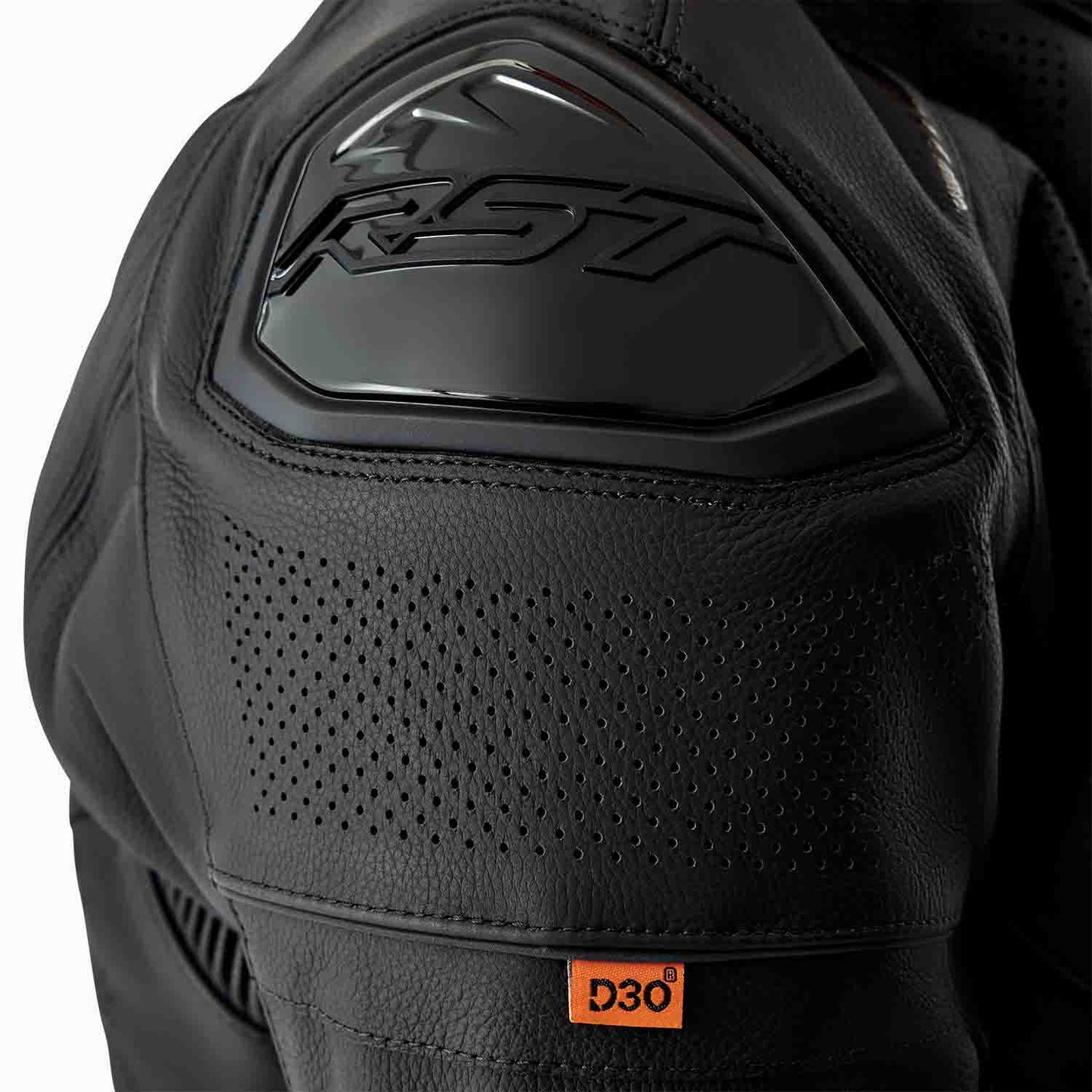 RST S1 D3O CE Leather Jacket - Black
