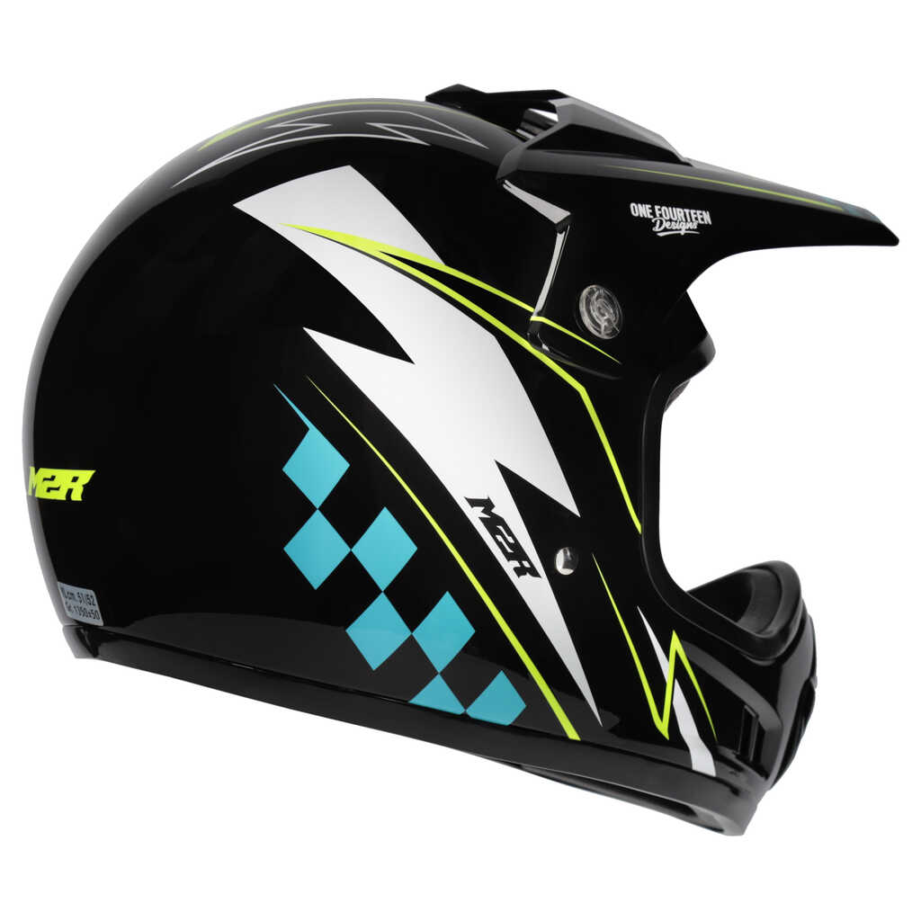 M2R MX2 JR YOUTH HELMET - LIGHTNING PC-3