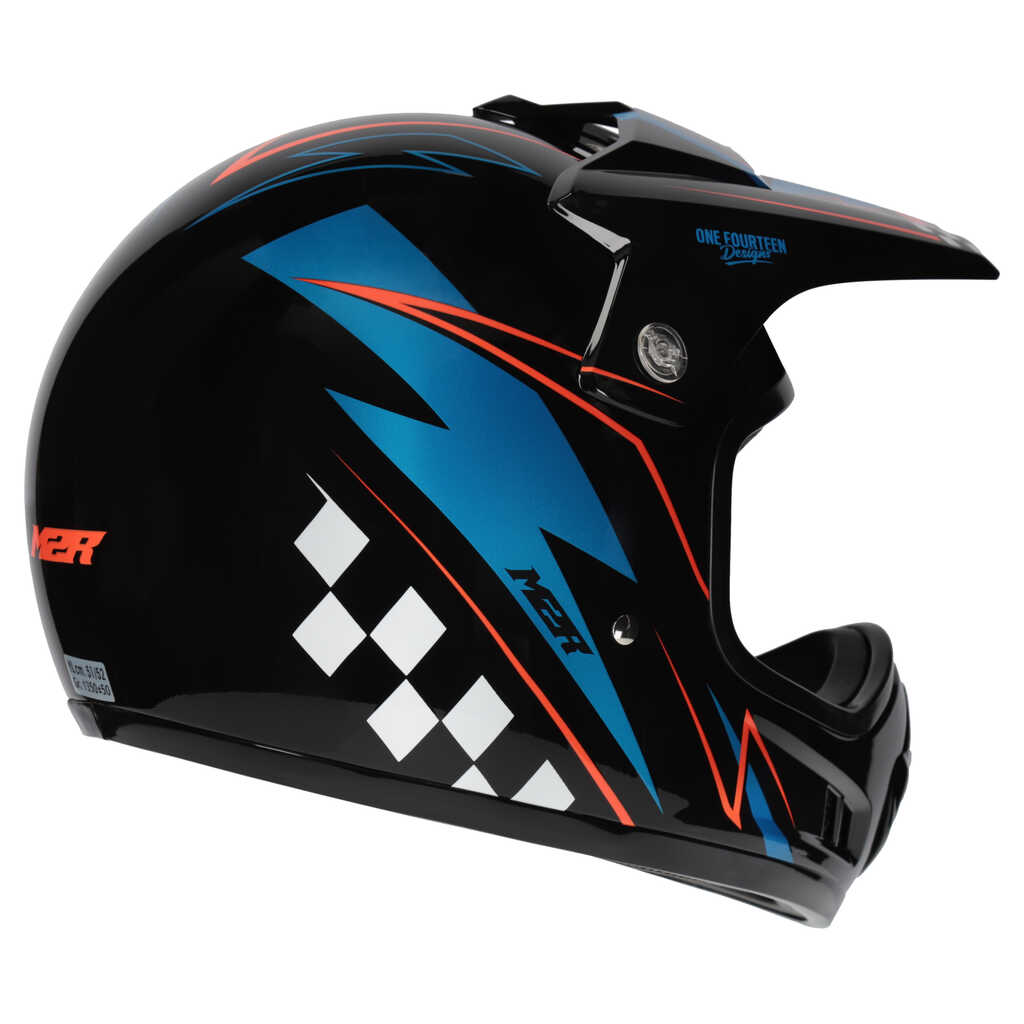 M2R MX2 JR YOUTH HELMET - LIGHTNING PC-8