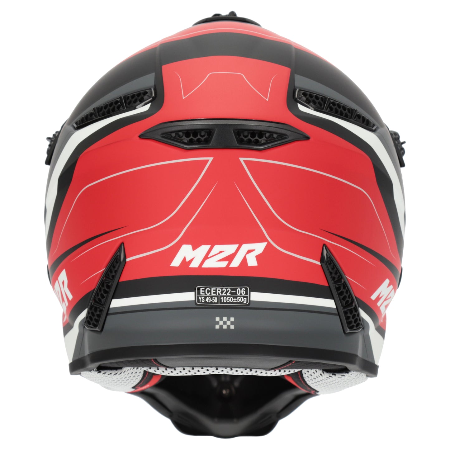 M2R YOUTH X2.1 PULSE PC-1F HELMET - RED/BLACK