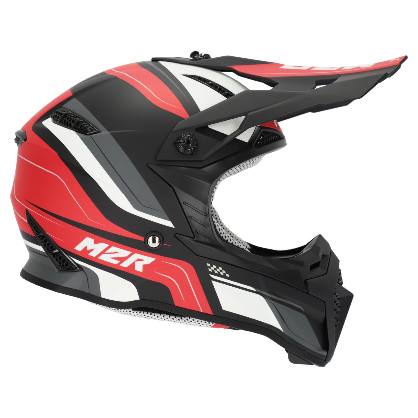 M2R YOUTH X2.1 PULSE PC-1F HELMET - RED/BLACK