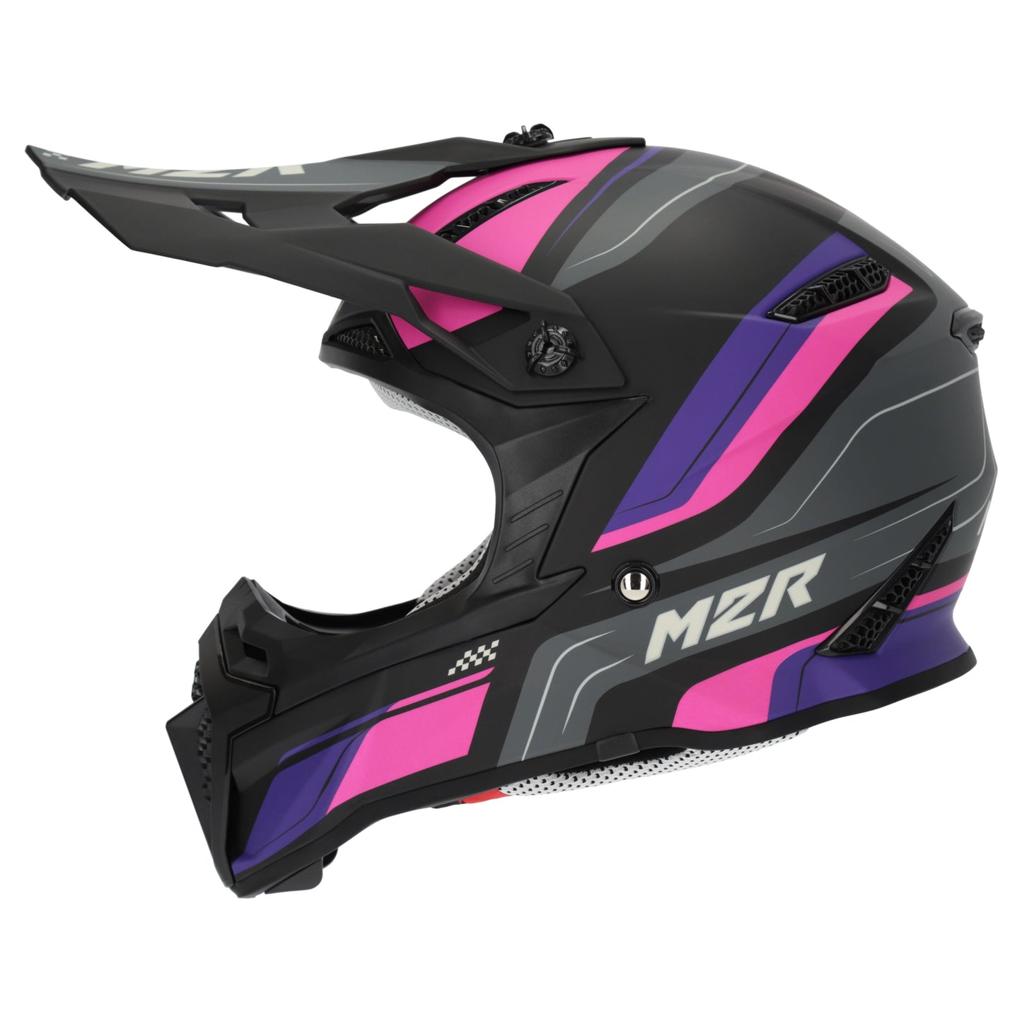 M2R YOUTH X2.1 PULSE PC-7F HELMET - PINK/PURPLE
