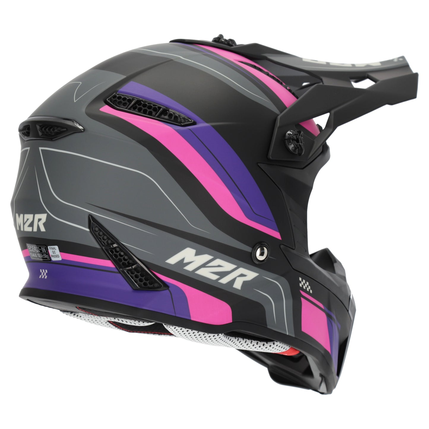 M2R YOUTH X2.1 PULSE PC-7F HELMET - PINK/PURPLE
