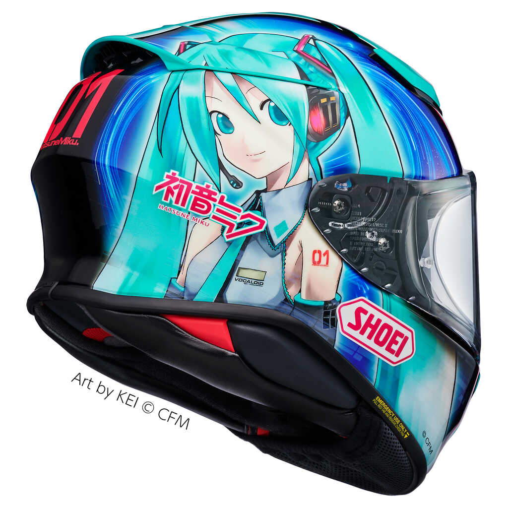 SHOEI NXR2 HATSUNE MIKU HELMET - TC4