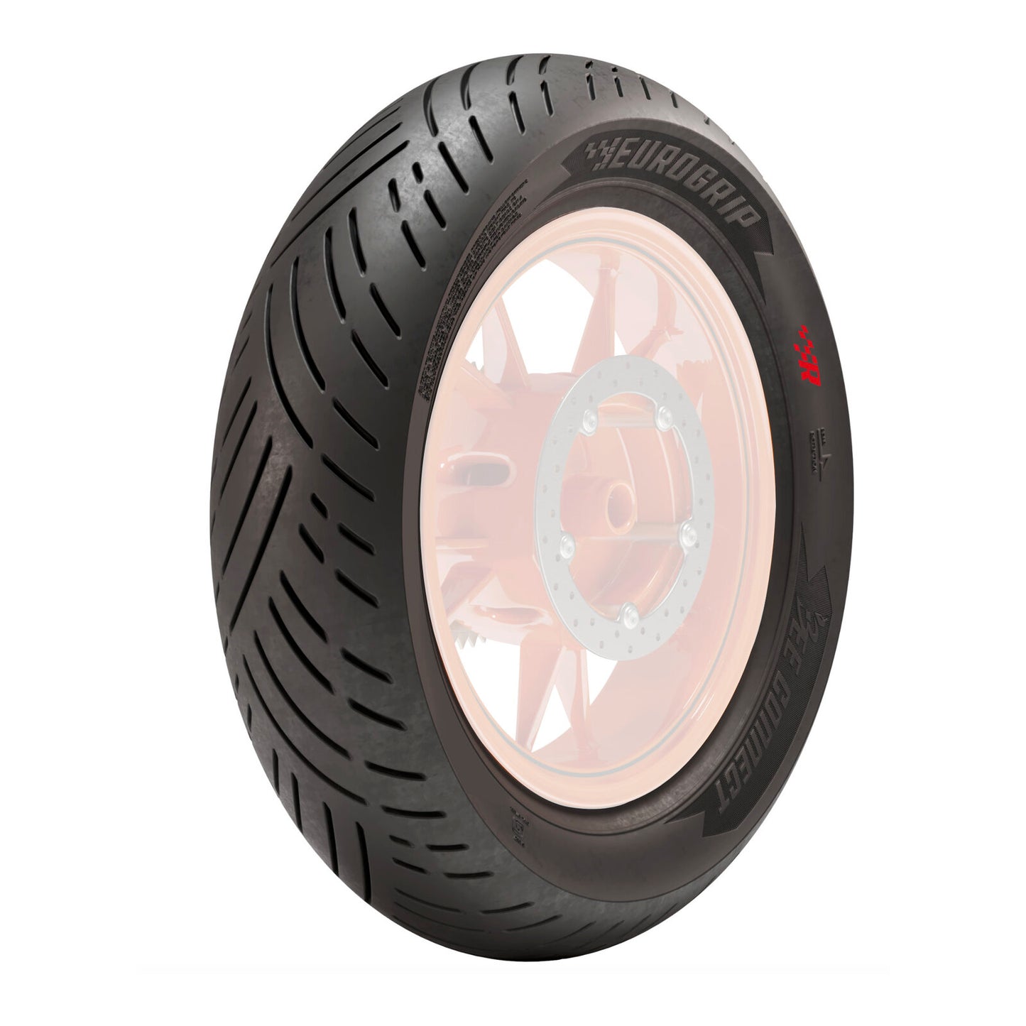 Eurogrip Bee Connect UHP 130/70-12 Front / Rear Reinforced Tubeless Tyre (62P Ra
