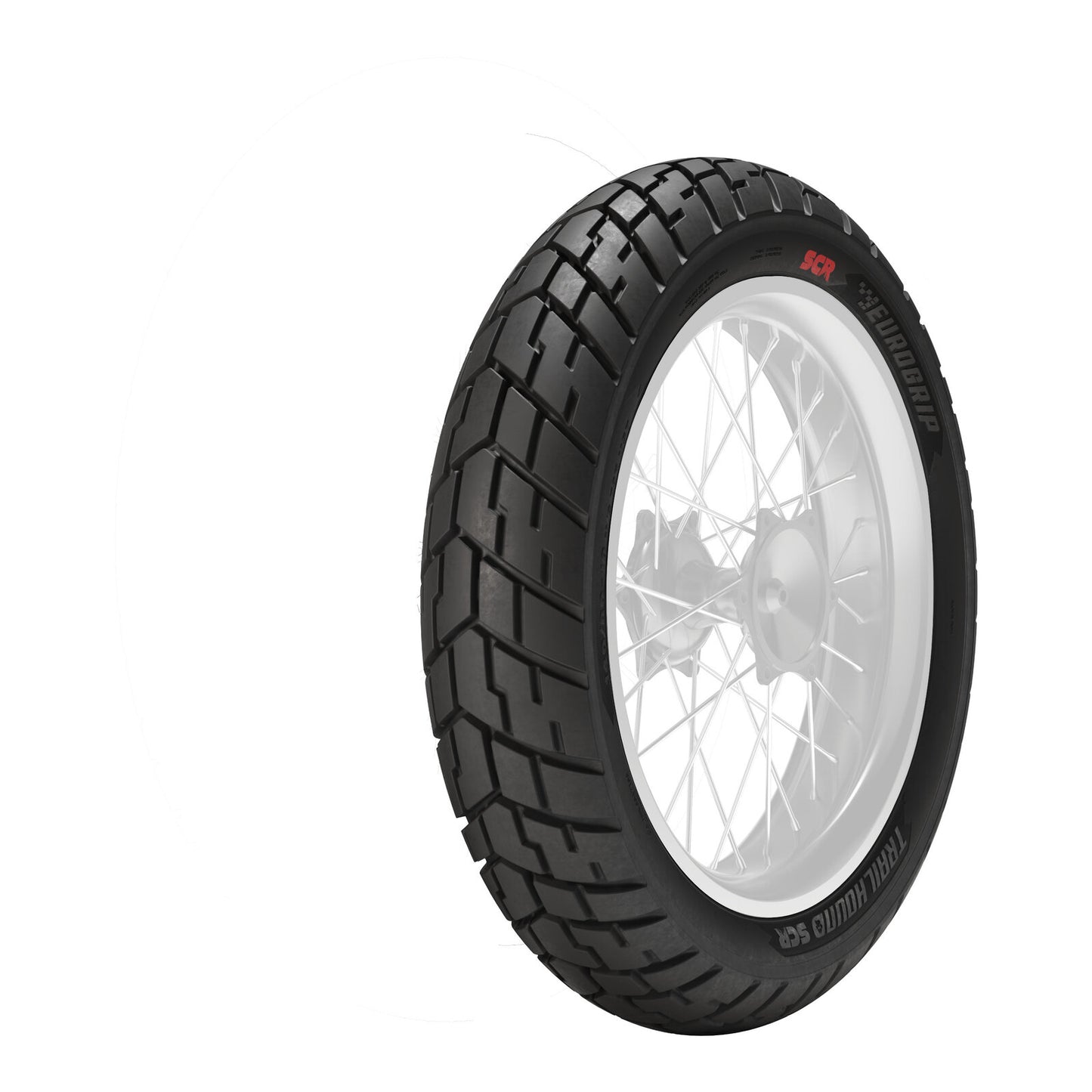 Eurogrip Trailhound SCR 130/80-17 Rear Tubeless Tyre (66H Rating, Radial)