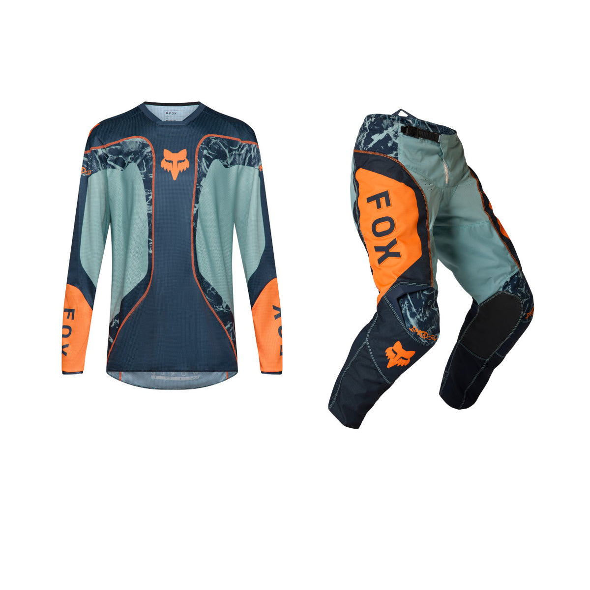 FOX 2026 180 IMAGE PRINT GEAR SET - ARCTIC BLUE