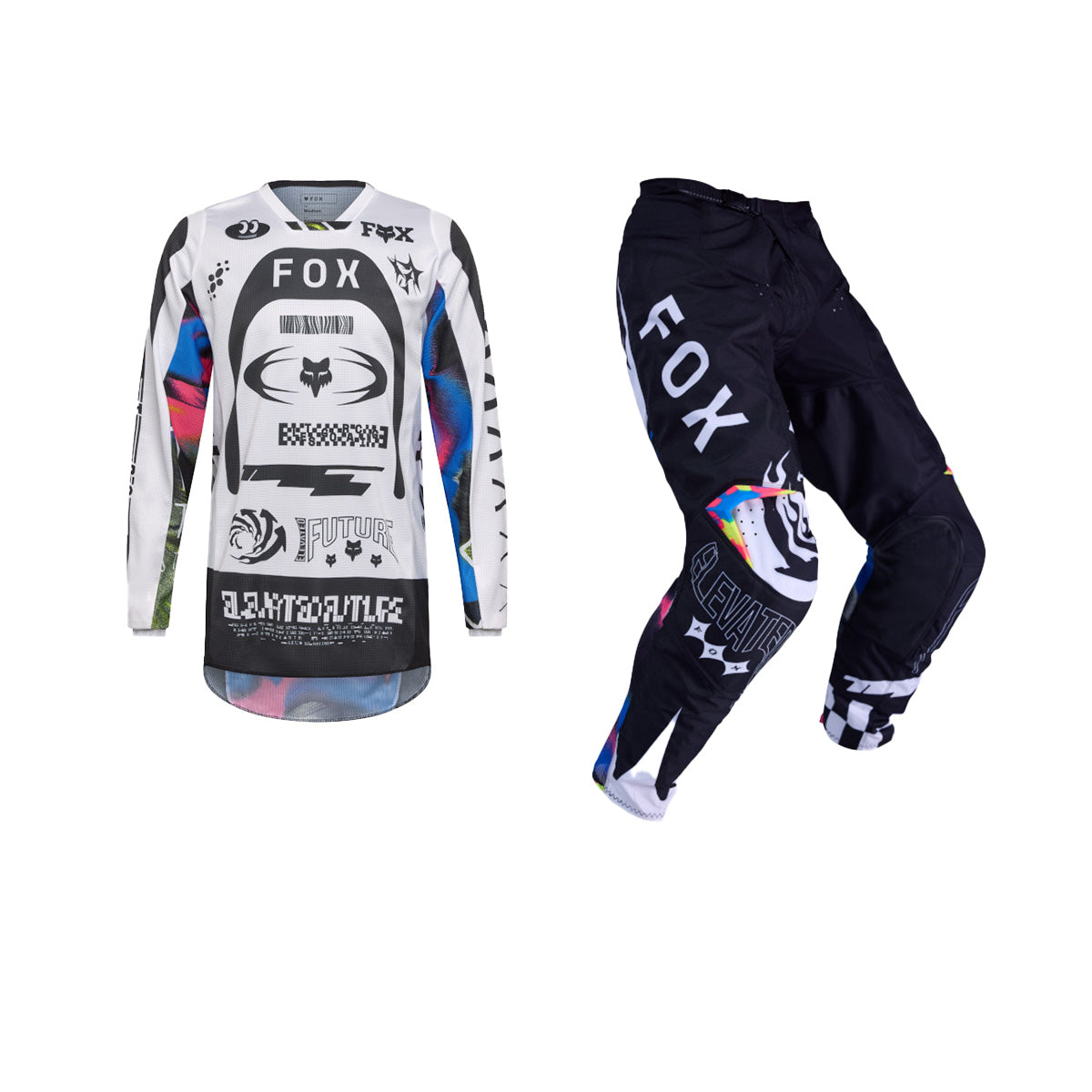 FOX 2026 180 IMAGE COSMO GEAR SET - WHITE/BLACK