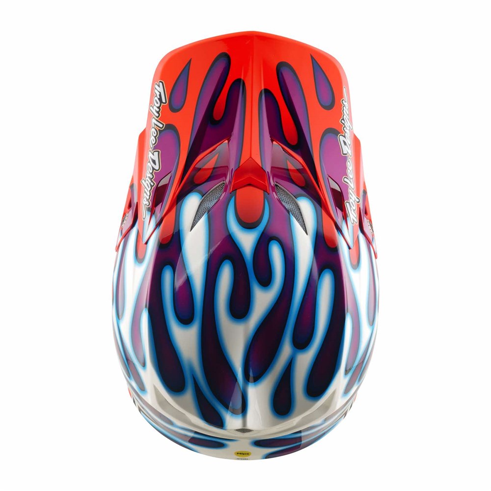 Troy Lee Designs 26.2 SE5 Composite MIPS Helmet - Overspray Violet / White