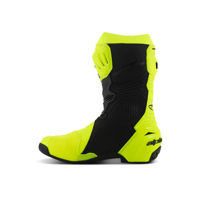 ALPINESTARS SUPERTECH R V2 BOOTS - FLURO-YELLOW BLACK