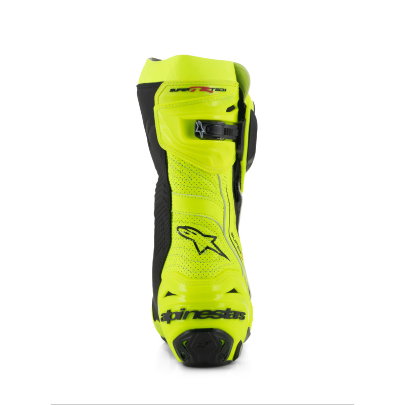 ALPINESTARS SUPERTECH R V2 VENTED BOOTS - FLURO-YELLOW BLACK