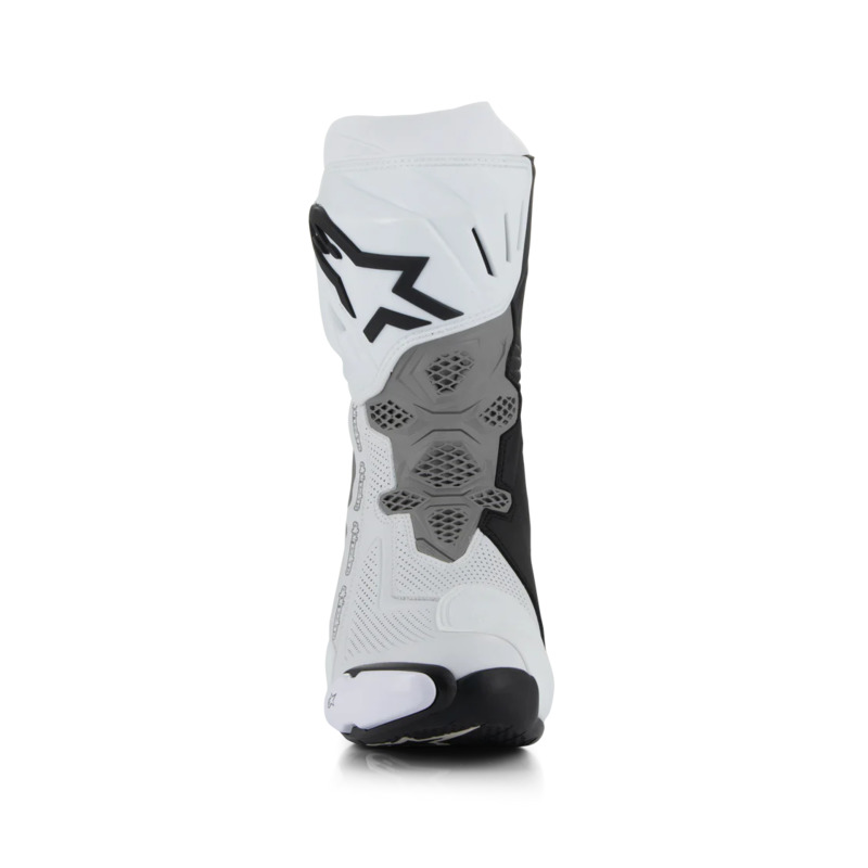 ALPINESTARS SUPERTECH R V2 VENTED BOOTS - WHITE MID-GREY BLACK