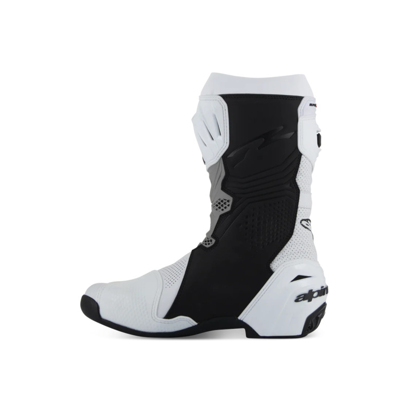 ALPINESTARS SUPERTECH R V2 VENTED BOOTS - WHITE MID-GREY BLACK
