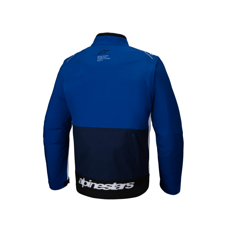 ALPINESTARS LITE-DURA SOFTSHELL JACKET - NAVY BRIGHT BLUE WHITE
