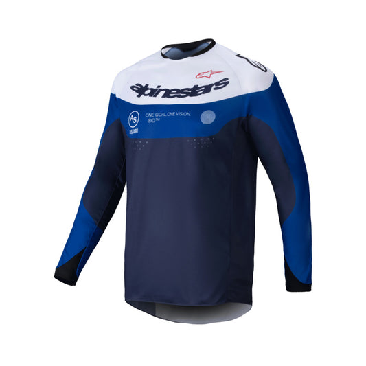 ALPINESTARS 2026 PRO-DURA JERSEY - NAVY BRIGHT BLUE WHITE