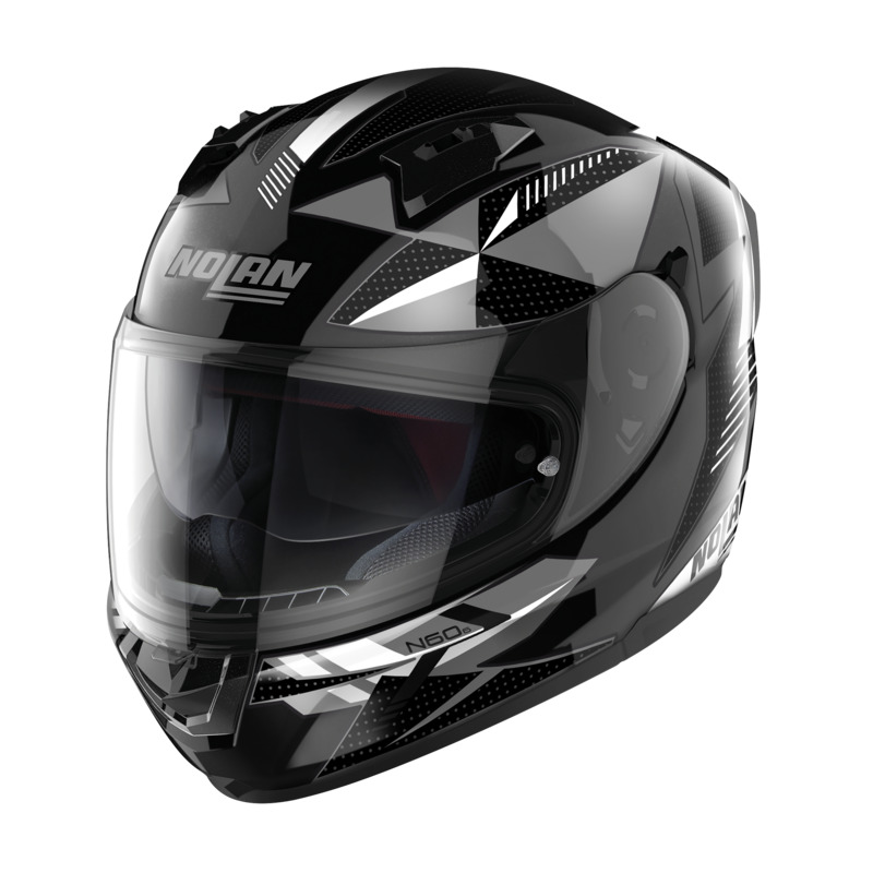NOLAN N60-6 WIRING HELMET - BLACK SILVER/WHITE