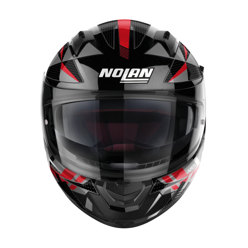 NOLAN N60-6 WIRING HELMET - BLACK RED/SILVER