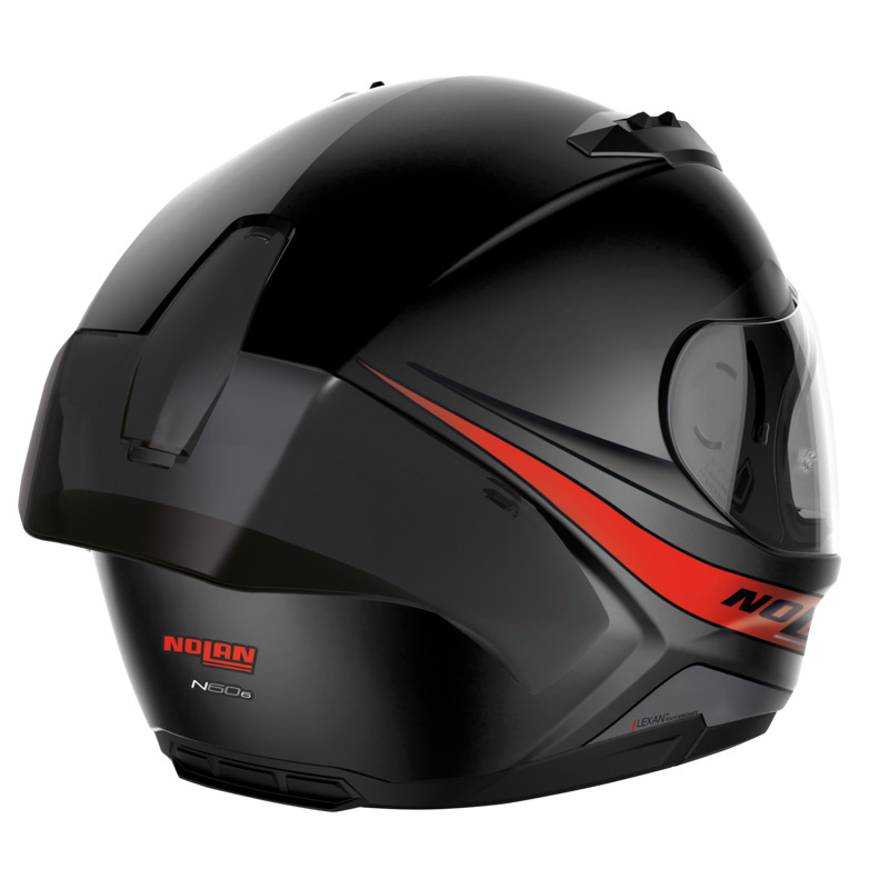 NOLAN N60-6 SPORT OUTSET HELMET - FLAT BLACK/RED