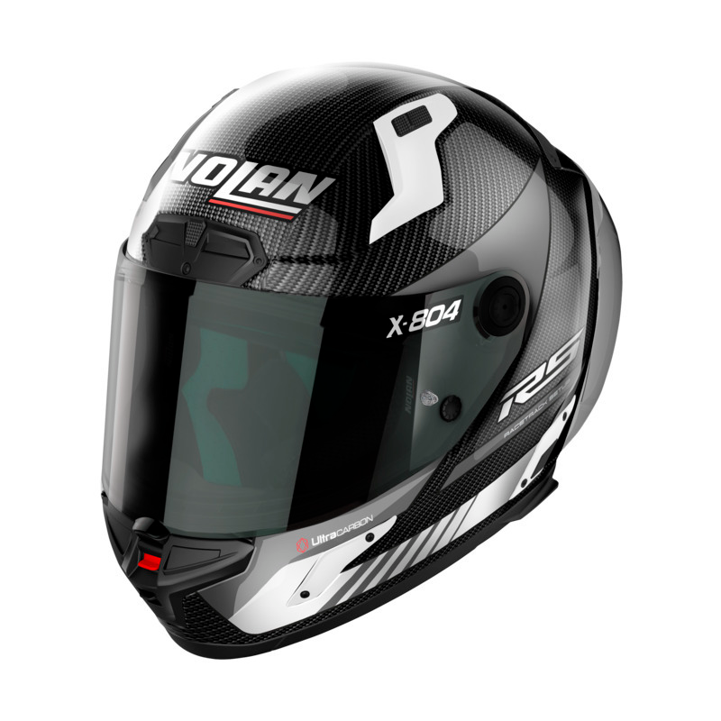 NOLAN X-804 RS HOT LAP HELMET - CARBON WHITE