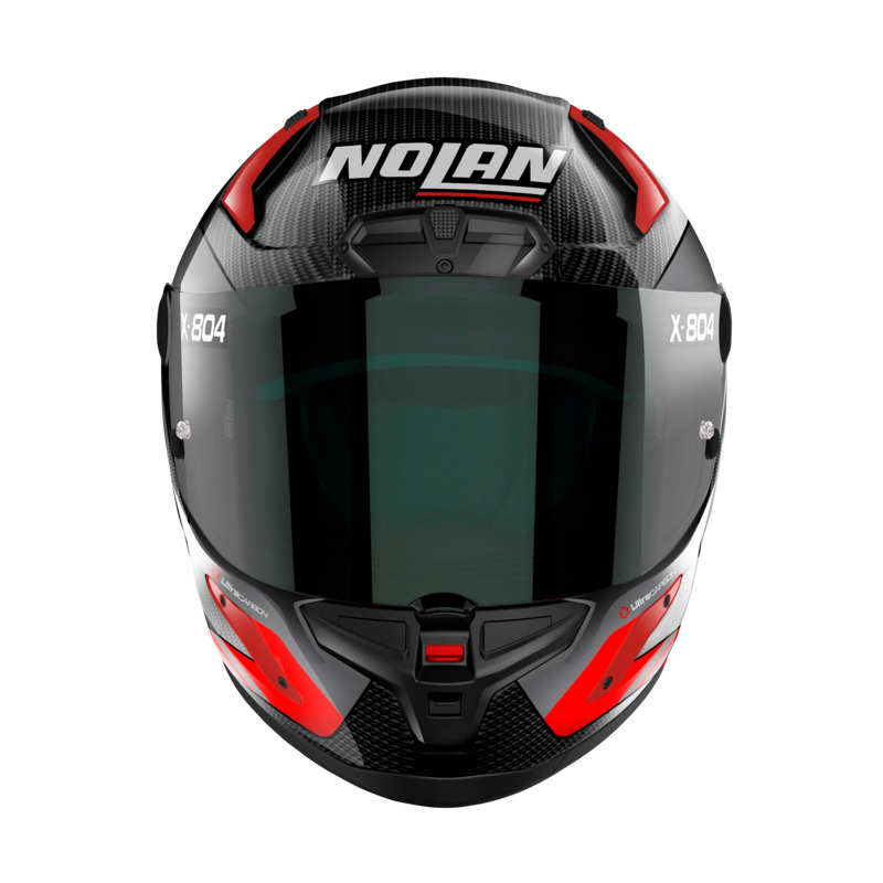 NOLAN X-804 RS HOT LAP HELMET - CARBON RED