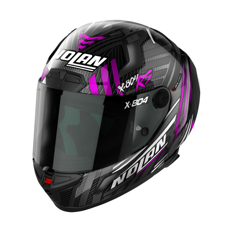 NOLAN X-804 RS SPECTRE HELMET - CARBON PINK/CHROME