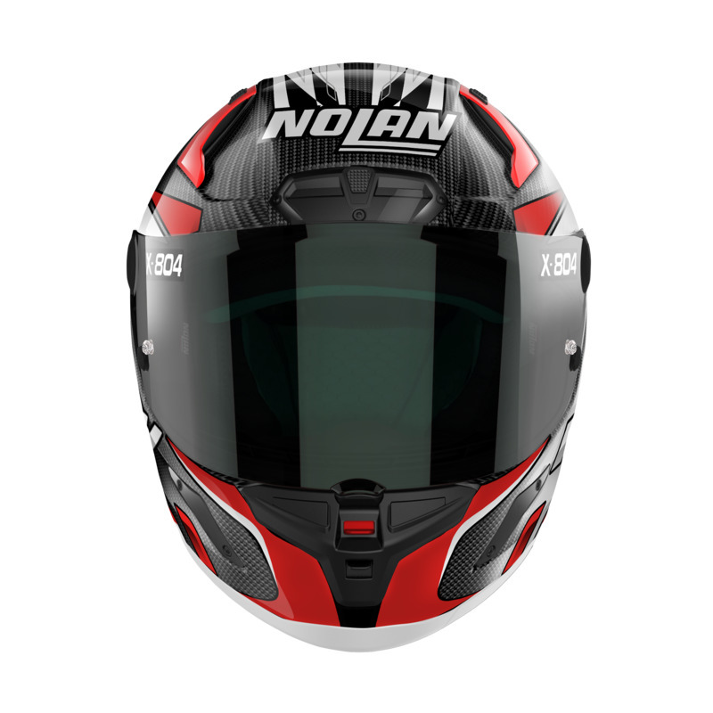 NOLAN X-804 RS MOTOGP HELMET - CARBON RED/WHITE
