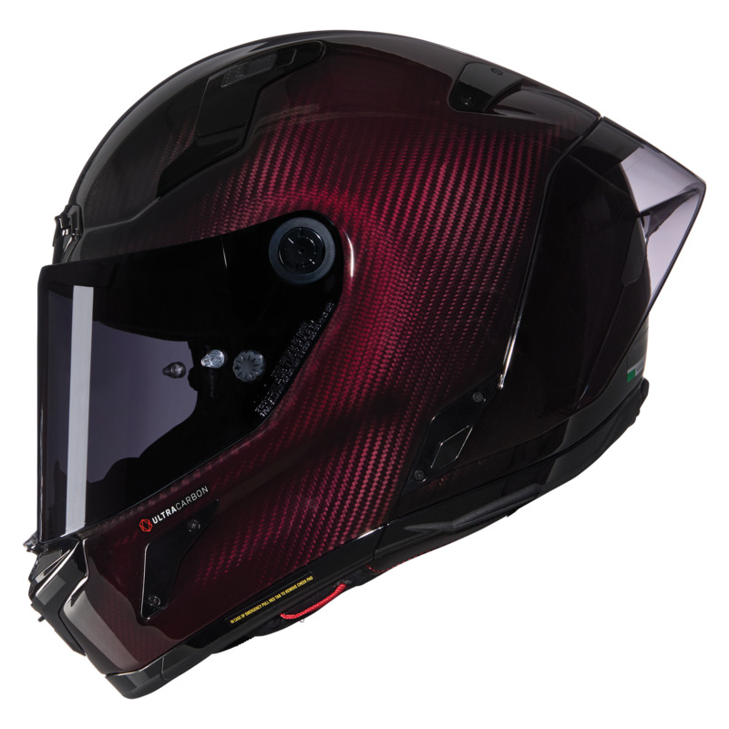 NOLAN X-804 RS LIQUIDO HELMET - RED TINT CARBON