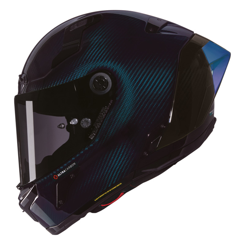 NOLAN X-804 RS LIQUIDO HELMET - BLUE TINT CARBON