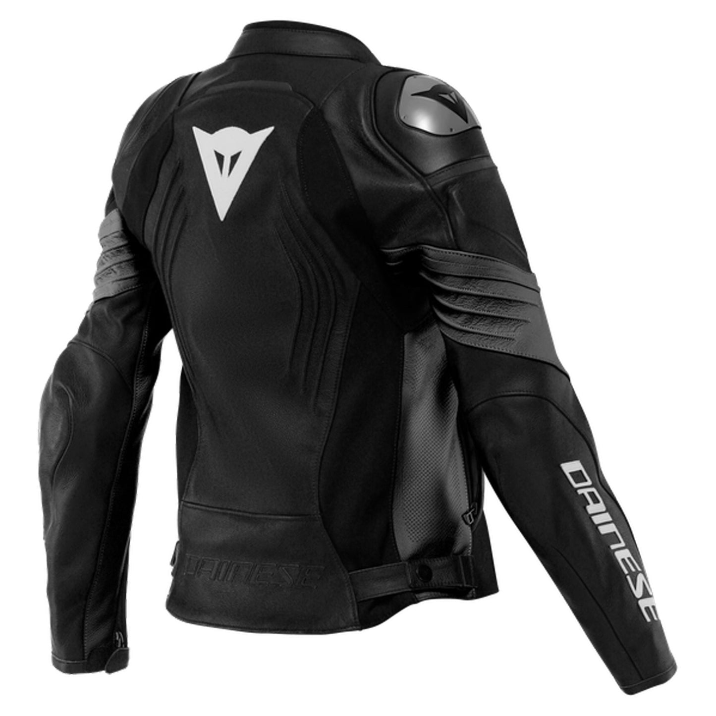 DAINESE RACING 4 LADIES PERFORATED LEATHER JACKET - BLACK/BLACK