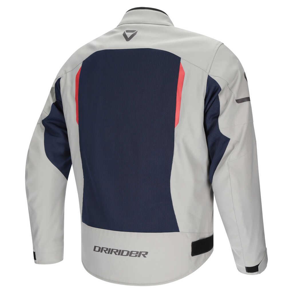 DRIRIDER AIR-RIDE 6 JACKET - LIGHT GREY/NAVY/RED