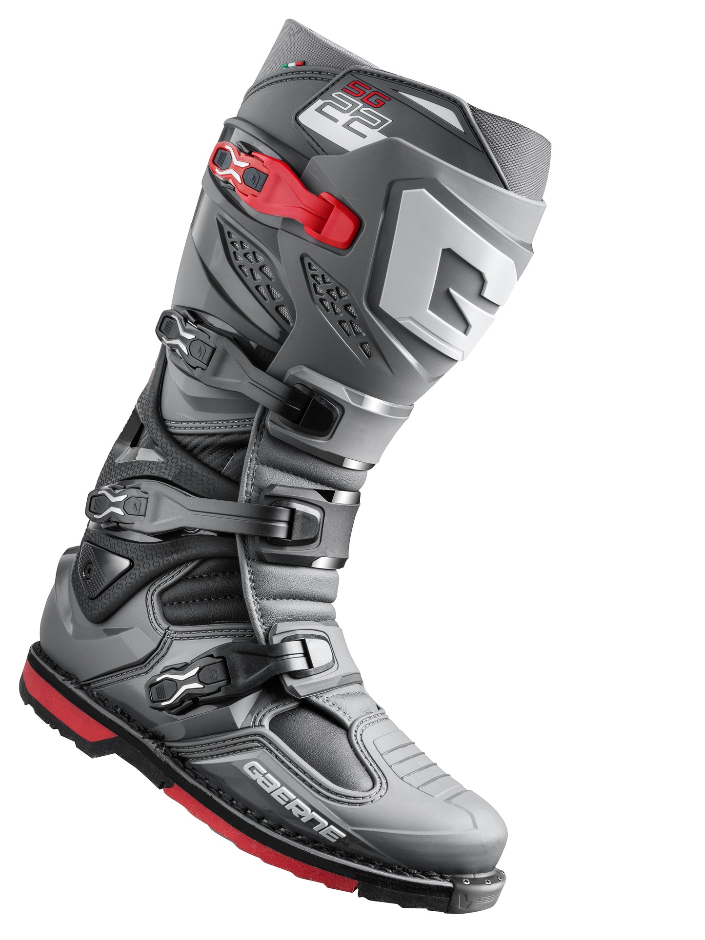 GAERNE SG-22 BOOTS - ANTHRACTE/BLACK/RED