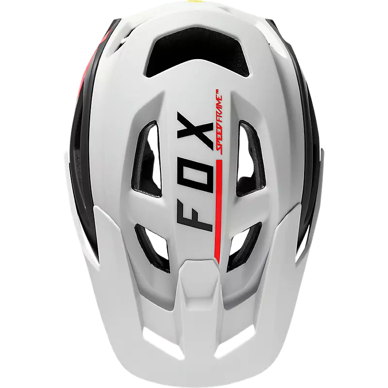 FOX SPEEDFRAME PRO BLOCKED HELMET - WHITE/BLACK