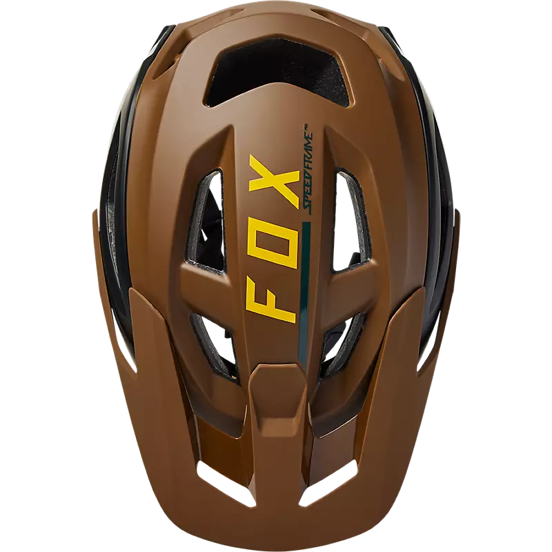 FOX SPEEDFRAME PRO BLOCKED HELMET - NUTMEG