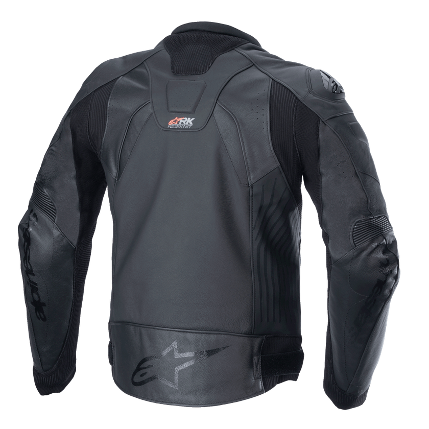 ALPINESTARS GP PLUS R V4 RIDEKNIT LEATHER JACKET - BLACK