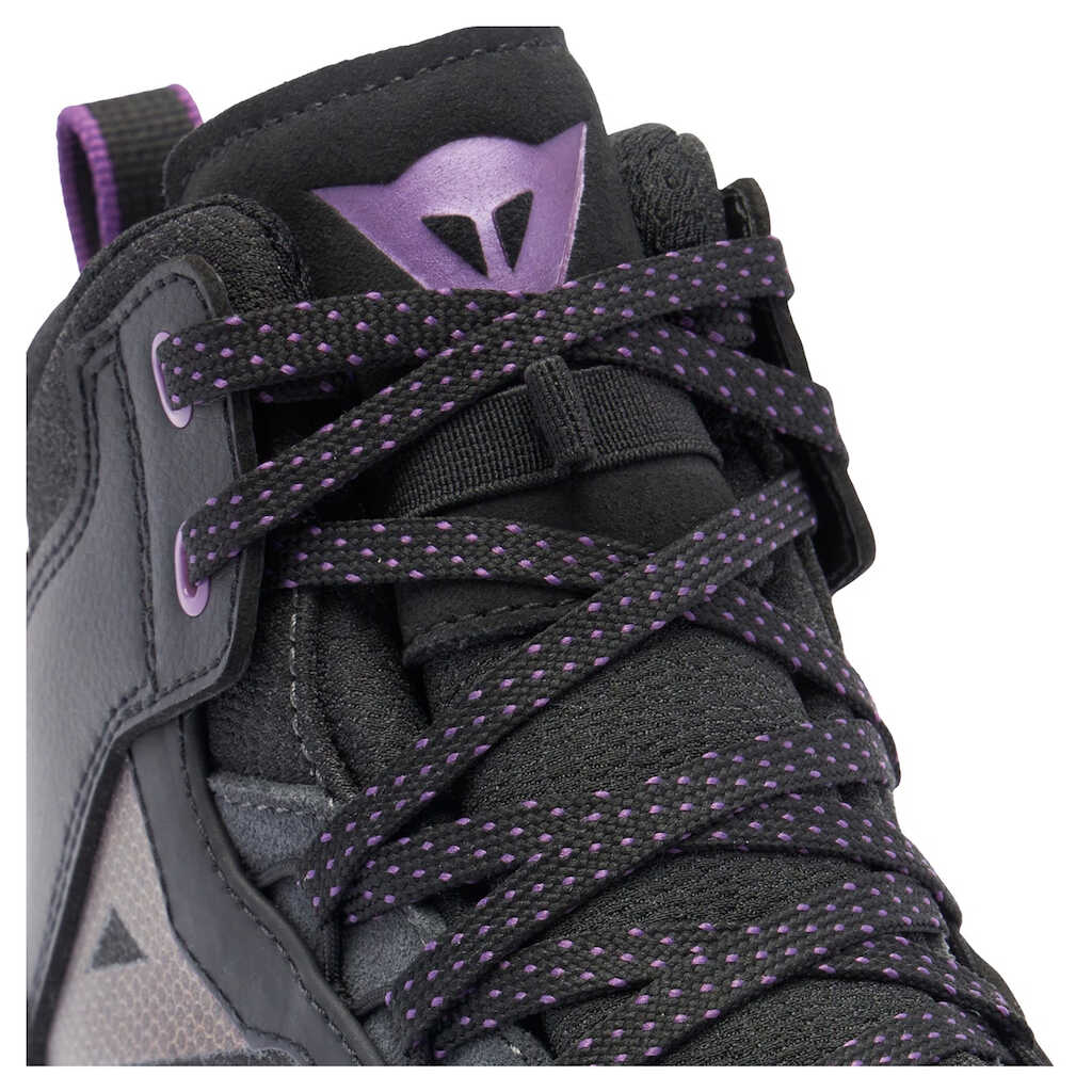 DAINESE SUBURB D-WP LADIES SHOES - BLACK/WHITE/METAL PURPLE