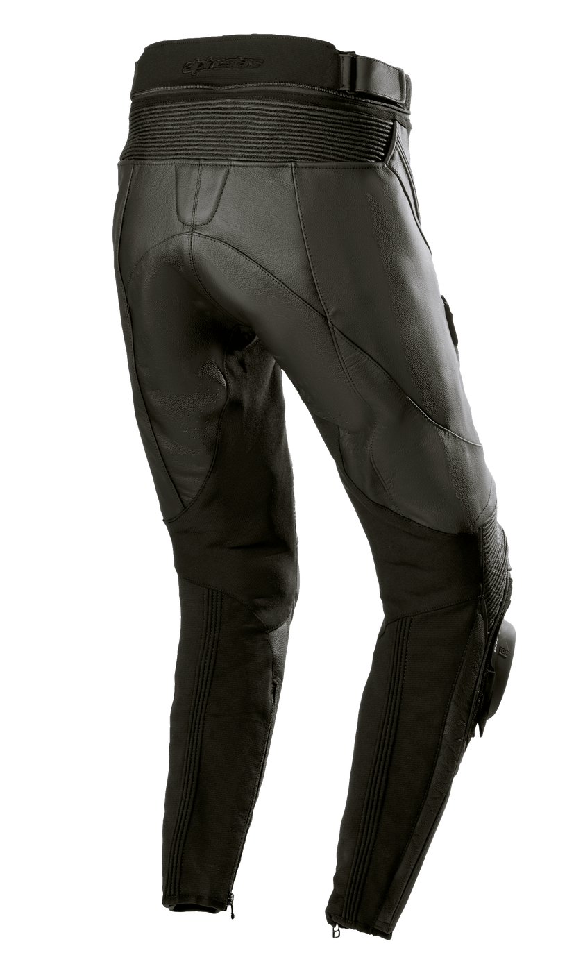ALPINESTARS WOMENS MISSILE V3 LEATHER PANTS - BLACK/BLACK