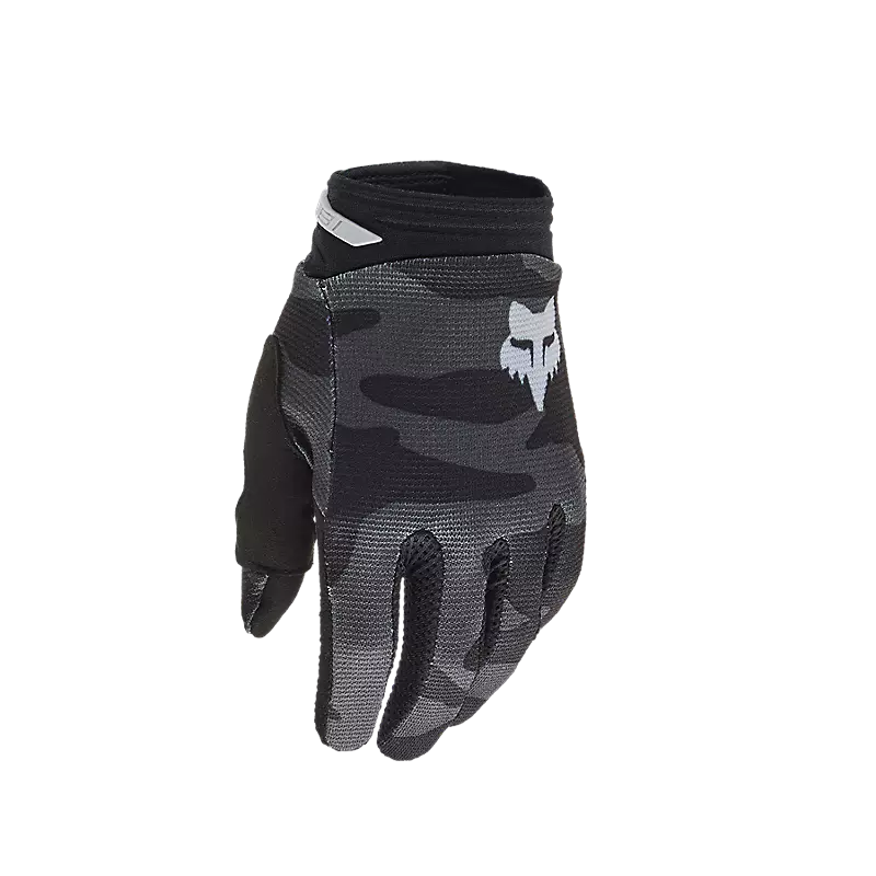 FOX 2025 YOUTH 180 BNKR GLOVES - BLACK CAMO
