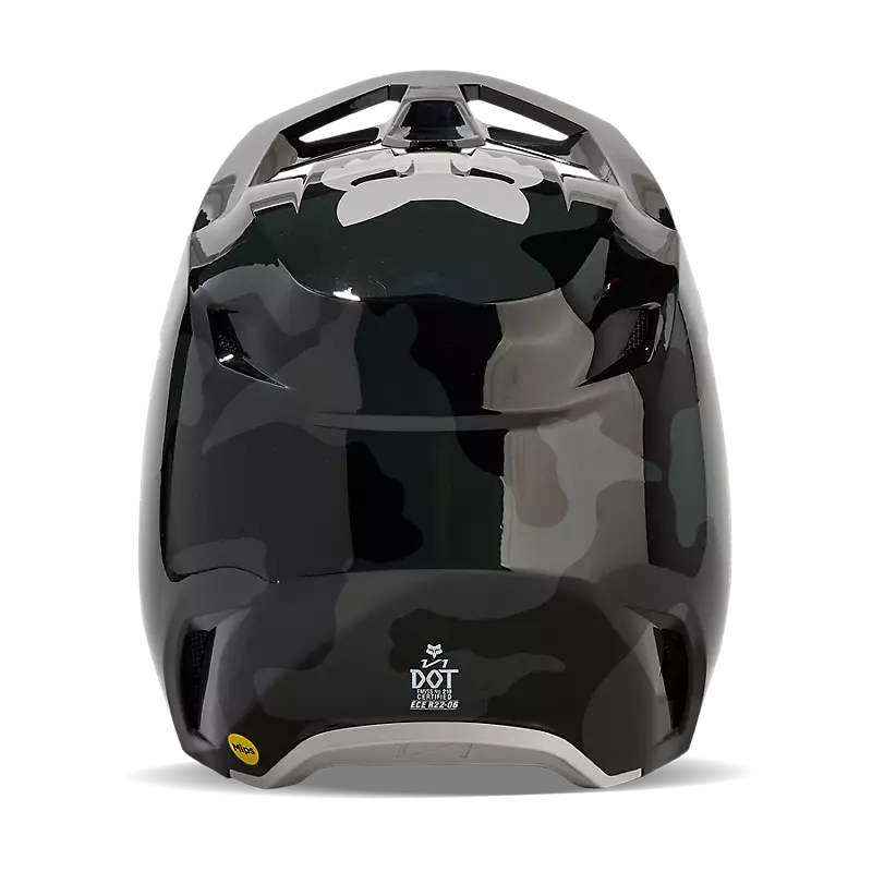 FOX 2025 YOUTH V1 BNKR HELMET - BLACK CAMO
