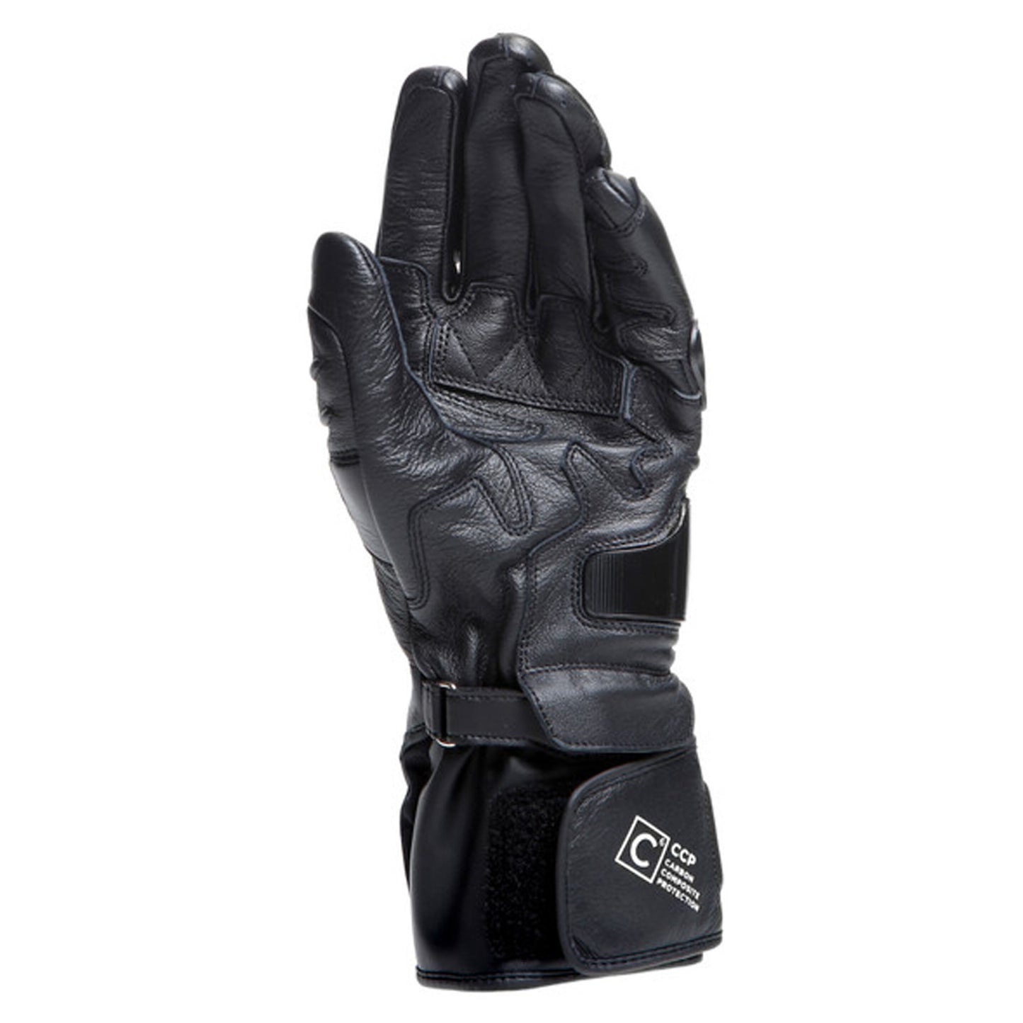 DAINESE CARBON 4 LONG CUFF LEATHER GLOVES - BLACK/BLACK/BLACK