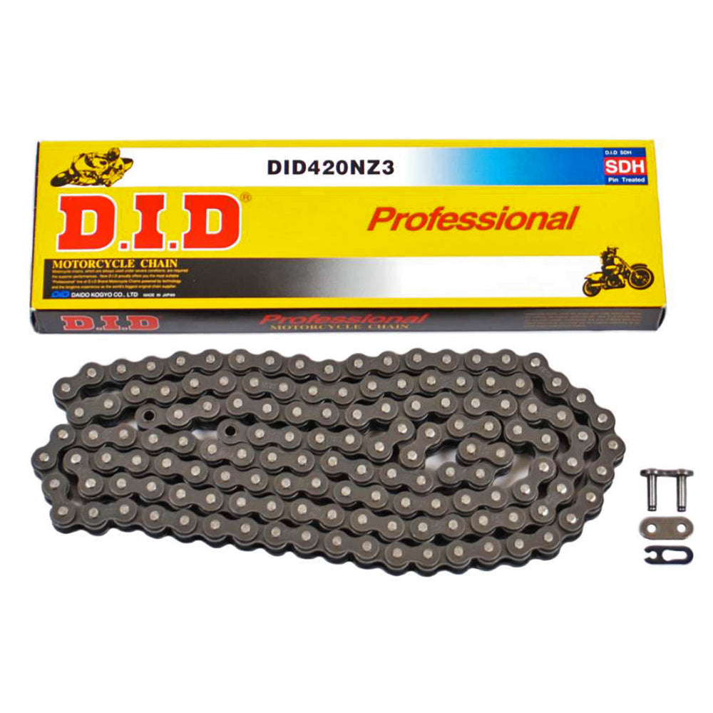 DID 420NZ3 SUPER HEAVY DUTY MX CHAIN (RB) - NATURAL STEEL