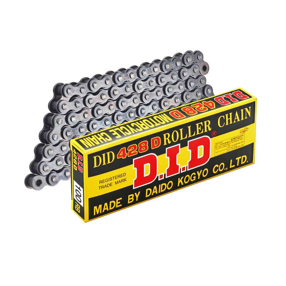 DID 428D NON-O-RING CHAIN (RB) - NATURAL STEEL