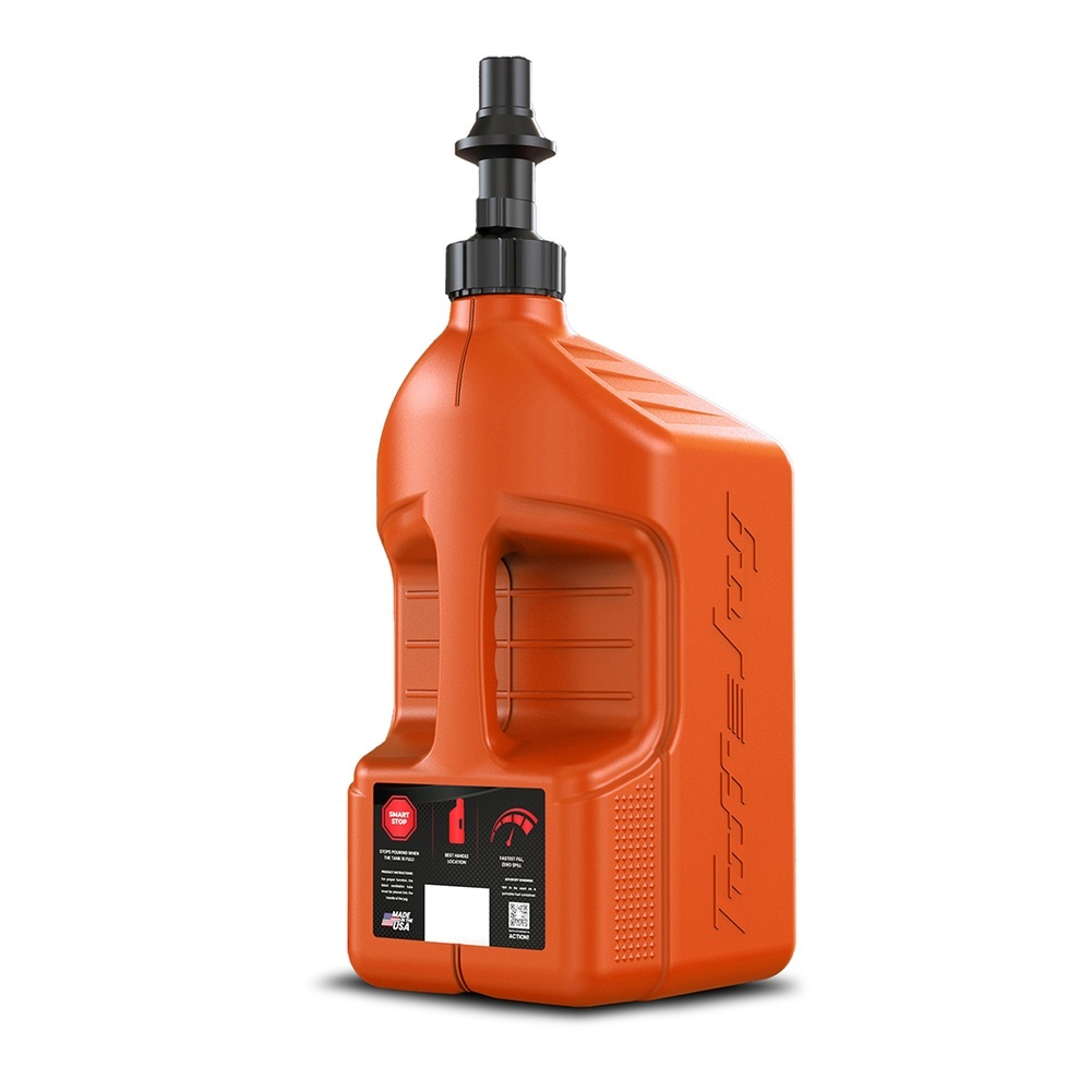 TUFF JUG GEN 3 20L ORANGE RIPPER CAP WITH VIEW STRIP