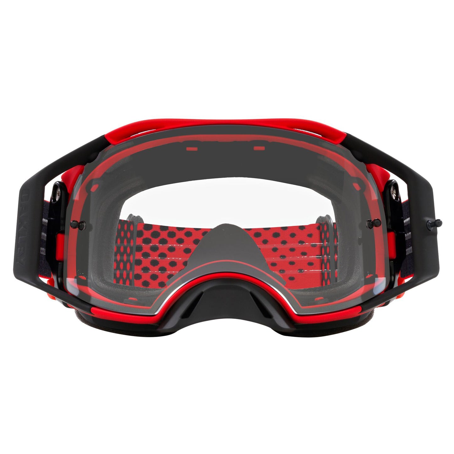 OAKLEY AIRBRAKE GOGGLES - MOTO RED B1B (CLEAR)