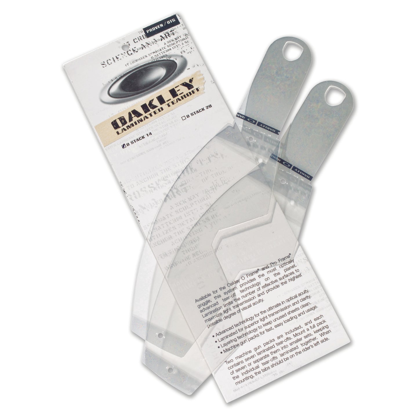 OAKLEY AIRBRAKE LAMINATED TEAR-OFFS - 14 PACK