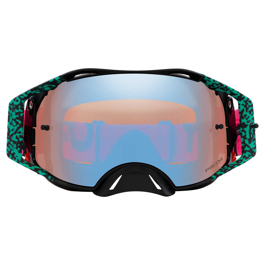OAKLEY AIRBRAKE BENGAL VENOM GOGGLES - PRIZM MX SAPPHIRE LENS