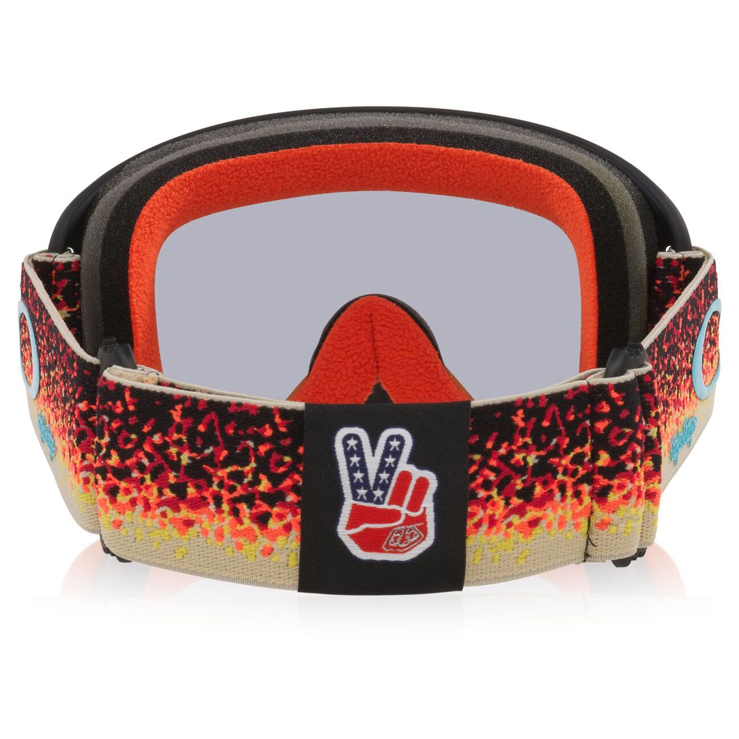 Oakley O Frame 2.0 Pro MX Goggles - TLD Black Orange (Light Grey) view 3