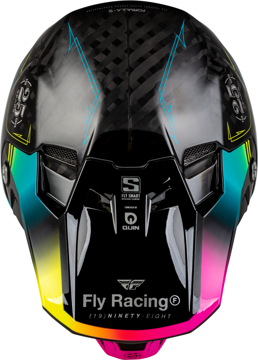 FLY 2024 FORMULA S LEGACY HELMET - BLACK/ELECTRIC BLUE/FUSCHIA