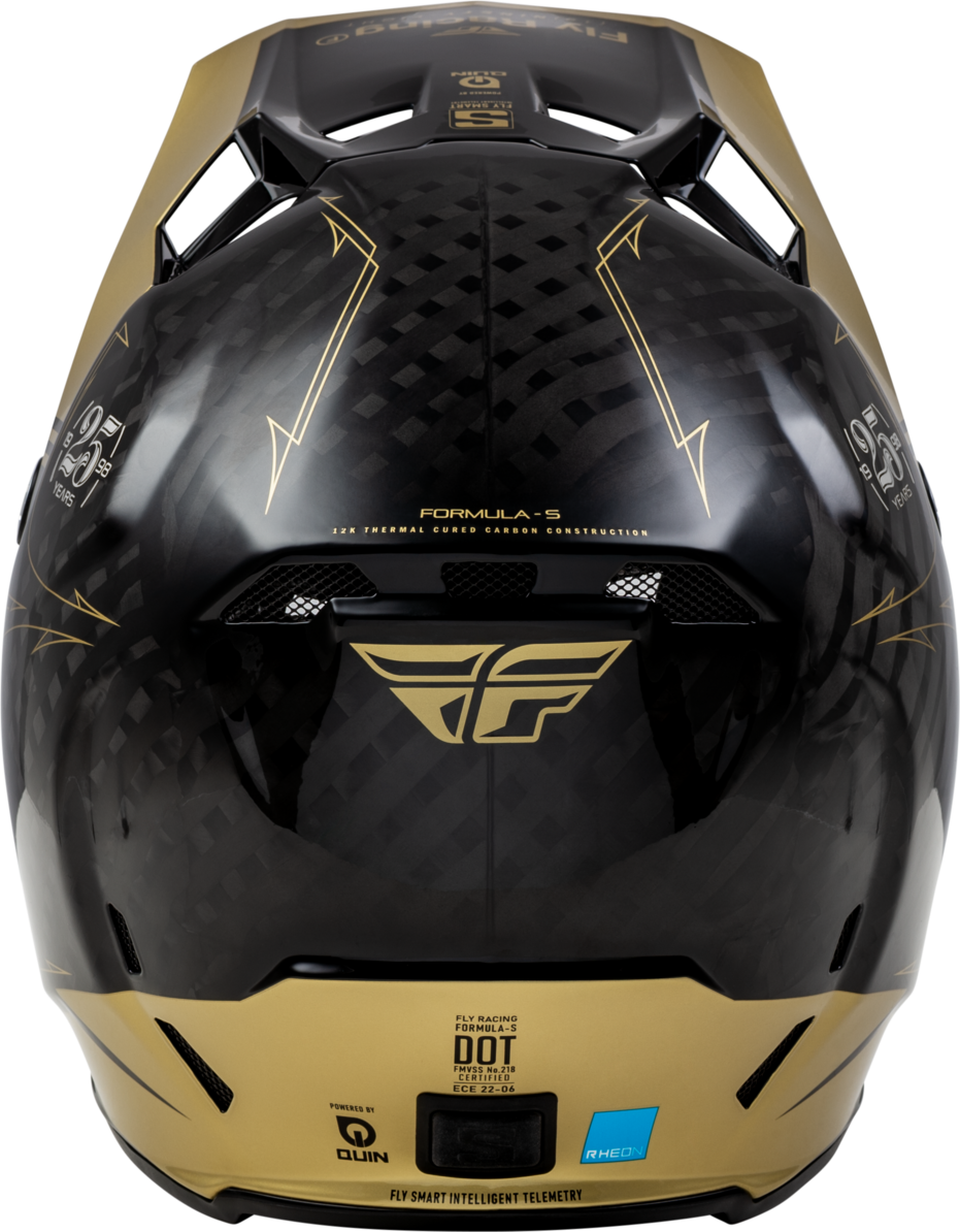 FLY 2024 FORMULA S LEGACY YOUTH HELMET - BLACK/GOLD