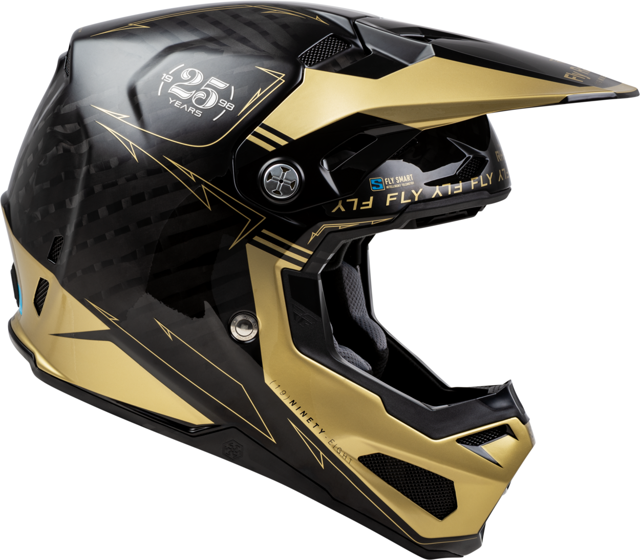 FLY 2024 FORMULA S LEGACY YOUTH HELMET - BLACK/GOLD